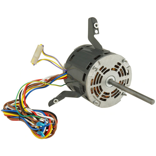 Rotom DD-046, 5.5'' Flex Mount Direct Drive Motors, PSC Type, Sleeve Bearing, 1/2 HP, 208/230 Volts, 3.8 Amps, 10MFD Capacitor, 4/1075 Spd/RPM, Reversible Rotation, 1/2''×6'' Shaft