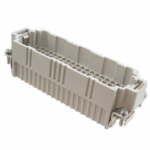 Techspan DD108PC, DD Series Multipole Connector, Crimp Contact Termination, Male Insert, 108 Poles+Ground, 10A/600V, J Size Enclosure, Straight Mounting
