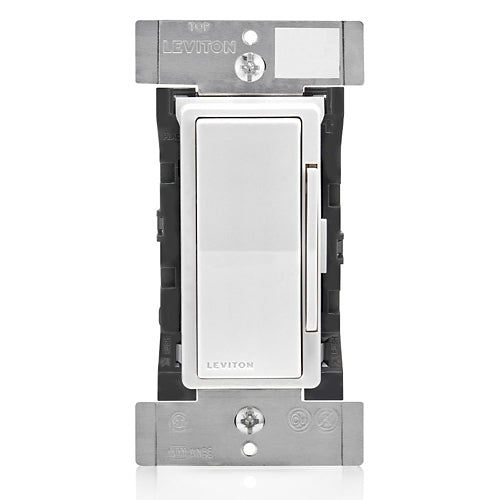 Leviton DDM06-1LZ, Decora Digital Dimmer, LED Locator and Brightness Display, Neutral Required, 300W LED and CFL, 600W Incandescent, 6000VA Magnetic Low Voltage, Single Pole and 3-Way/Multi-Location, White