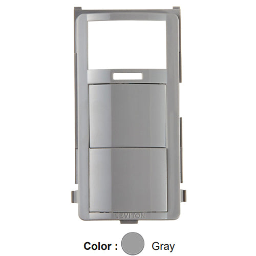 Leviton DHDKT-G, Color Change Kit for Decora Combination Motion and Humidity Sensors, Gray