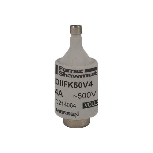 Mersen DIIFK50V4, DIN D Fuse-link gG/Flink, Size DII, 500VAC/DC, 4A, Brown