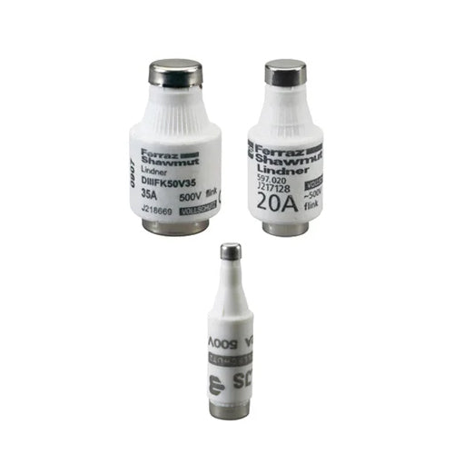 Mersen DIIIFK50V63, DIN D Fuse-link gG/Flink, Size DIII, 500VAC/DC, 63A, Copper