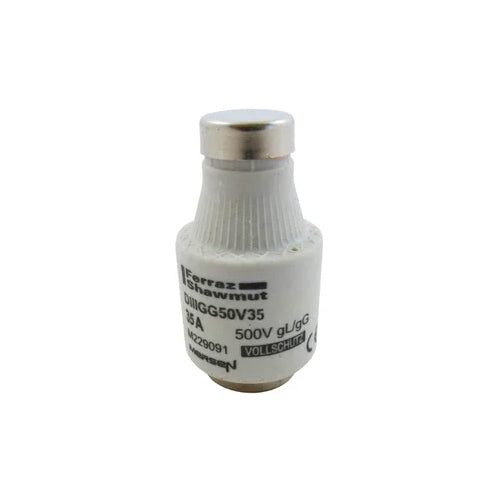 Mersen DIIIGG50V35, DIN D Fuse-link gG, Size DIII, 500VAC/DC, 35A, Black