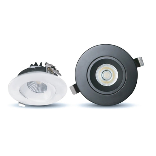 ORTECH DISC4DGR-5CCT, 4" Round Slim Regressed LED Gimbal Light With Selectable CCT and Anti-Glare Design, 12W, 900 Lumens, 2700/3000/3500/4000/5000K, Dimmable, 80CRI