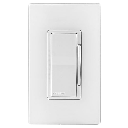Leviton DL057-D0Z, Decora Wireless 0-10V Dimmer Room Controller with 5A Relay, 2.4GHz, 120-277VAC, 50/60Hz, 5A Load, White