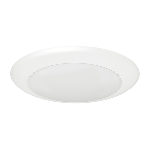 Lotus DL205T-6-15W-5CCT-R90-0081-WH, 6" Round Disk Downlight 15W, 120VAC, 5CCT, 1170-1330 Lumens, White Trim, CRI 90+