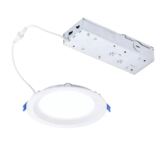 Philips DL6R11ESCT1W, 6'' Round LED Downlight, 15 Watt, 1100 Lumens, 2700/3000/3500/4000/5000K, Dimmable, 90CRI, 120V 60Hz, White Finish