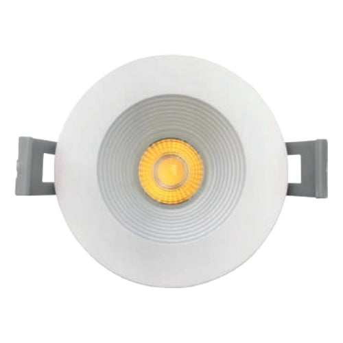 Votatec DLM2RB08-3CCTWH, 2" Round LED Baffle Reflector Downlight, 3 Way CCT Adjustable, 8W, 120 VAC, 650 Lumens, 3000/4000/5000K, White