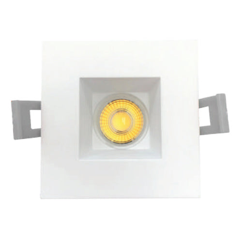 Votatec DLM2SB08-3CCTWH, 2" Square LED Baffle Reflector Downlight, 3 Way CCT Adjustable, 8W, 120 VAC, 650 Lumens, 3000/4000/5000K, White