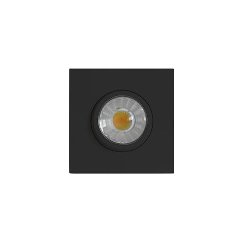 Etlin-Daniels DLSGS3-613WD-BL, 3'' Square Integrated LED Slim Gimbal Recessed Downlight, Triac Warm Dimmable, 120V, 6W, 420LM, 3000K Soft White, Black