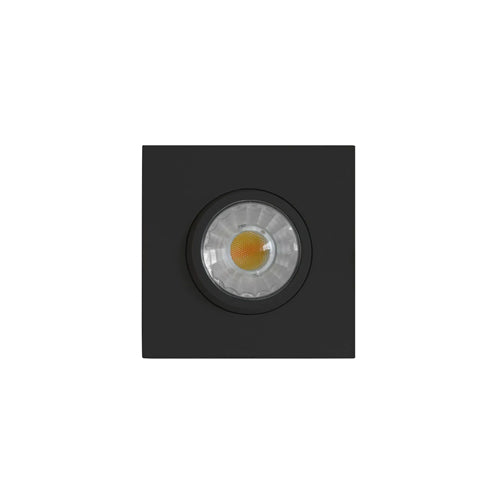 Etlin-Daniels DLSGS3-614WD-BL, 3'' Square Integrated LED Slim Gimbal Recessed Downlight, Triac Warm Dimmable, 120V, 6W, 420LM, 4000K Cool White, Black