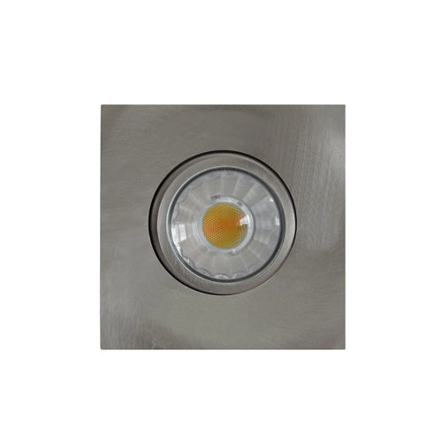 Etlin-Daniels DLSGS3-813WD-BN, 3'' Square Integrated LED Slim Gimbal Recessed Downlight, Triac Warm Dimmable, 120V, 8W, 600LM, 3000K Soft White, Brushed Nickel