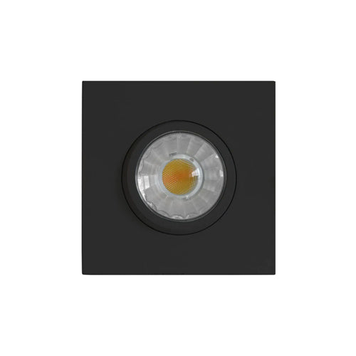 Etlin-Daniels DLSGS3-814WD-BL, 3'' Square Integrated LED Slim Gimbal Recessed Downlight, Triac Warm Dimmable, 120V, 8W, 600LM, 4000K Cool White, Black