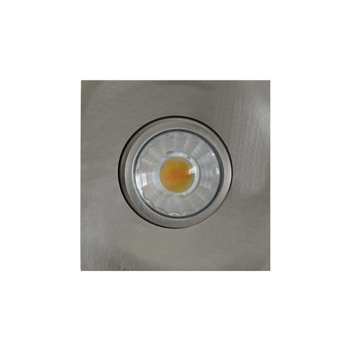 Etlin-Daniels DLSGS3-814WD-BN, 3'' Square Integrated LED Slim Gimbal Recessed Downlight, Triac Warm Dimmable, 120V, 8W, 600LM, 4000K Cool White, Brushed Nickel