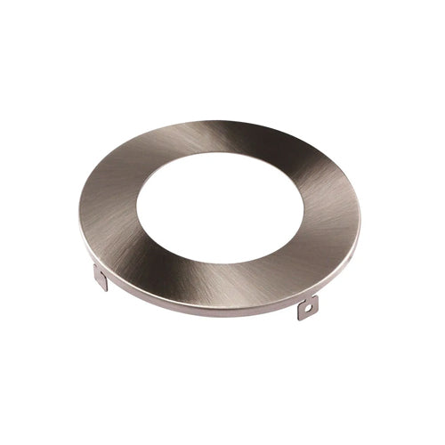 Etlin-Daniels DLSTM4-BN, Snap-On Brushed Nickel Trim for DLSR 4 Inch. Round Integrated LED Ultra Thin Color Selectable Canless Recessed Lighting