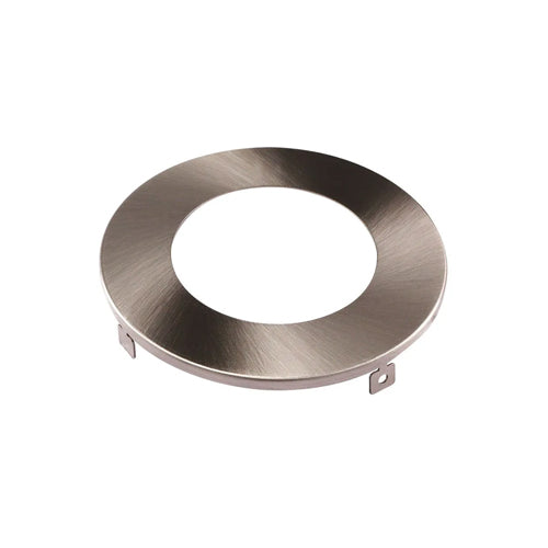 Etlin-Daniels DLSTM6-BN, Snap-On Brushed Nickel Trim for DLSR 6 Inch. Round Integrated LED Ultra Thin Color Selectable Canless Recessed Lighting