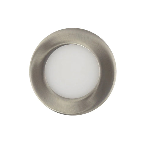 Etlin-Daniels DLSWR4-914D-BN-FF, 4'' Round Integrated LED Ultra Thin Canless Recessed Downlight with Junction Box, Triac Dimmable, 9W, 120V, 4000K Cool White, 550LM, Brushed Nickel