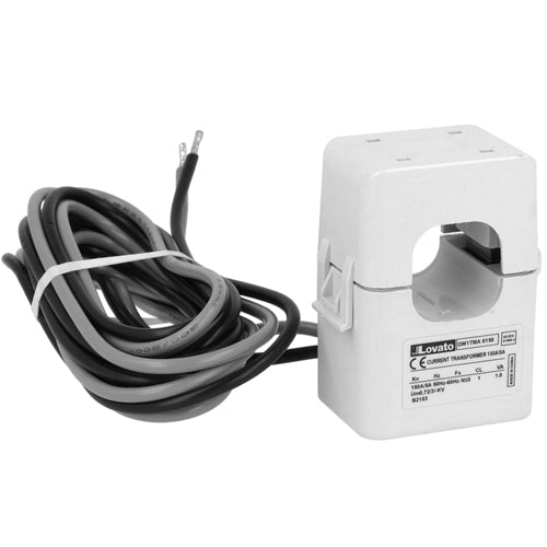 Lovato DM1TMA0150, Current Transformer, Compact Prewired Split-Core, 24x24mm/0.94x0.94'' Hole, Cable Length 2m, Primary Current 150A