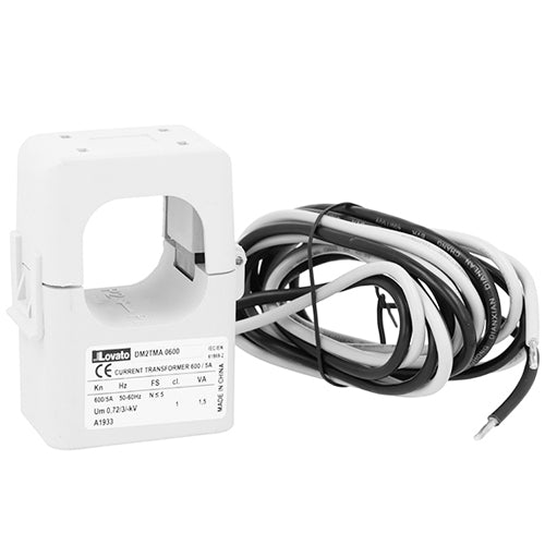 Lovato DM2TMA0600, Current Transformer, Compact Prewired Split-Core, 36x36mm Hole, Cable Length 2m, Primary Current 600A