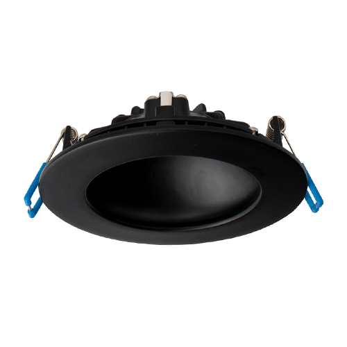 Lotus DS-LED-4-S12W-DTW-BK, 4" Round Indirect Slim Recessed LED 12W, 120VAC, Dim to Warm 3000-2200K, 7 Lumens, Black Trim, Dimmable
