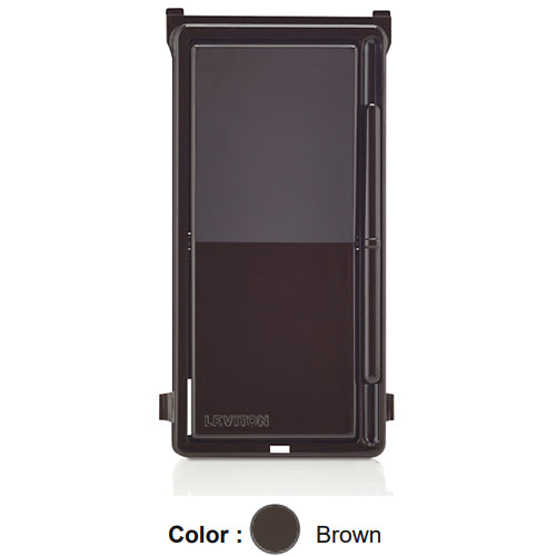 Leviton DSKIT-B, Color Change Kit for Decora Slide Dimmer (DSL06 and DSM10), LED Locator Light In Frame, Brown