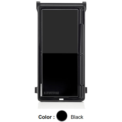 Leviton DSKIT-E, Color Change Kit for Decora Slide Dimmer (DSL06 and DSM10), LED Locator Light In Frame, Black