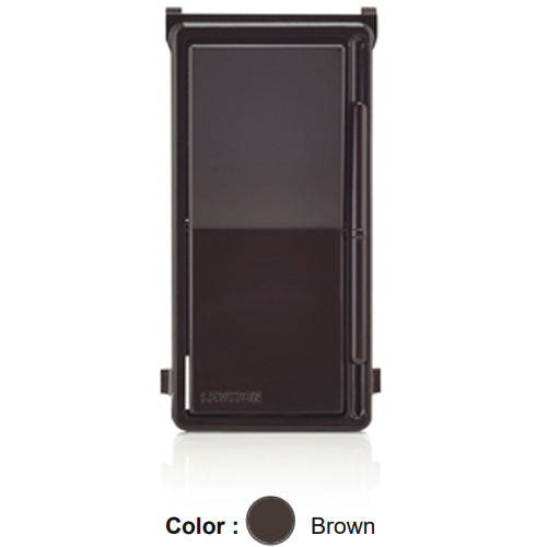 Leviton DSKIT-NB, Color Change Kit for Decora Slide Dimmer and Fan Speed Control, No LED Locator Light, Brown