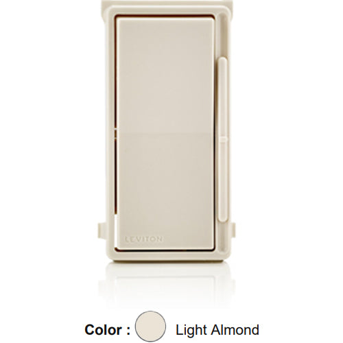 Leviton DSKIT-NT, Color Change Kit for Decora Slide Dimmer and Fan Speed Control, No LED Locator Light, Light Almond