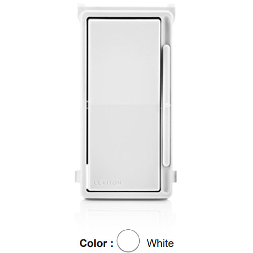 Leviton DSKIT-NW, Color Change Kit for Decora Slide Dimmer and Fan Speed Control, No LED Locator Light, White