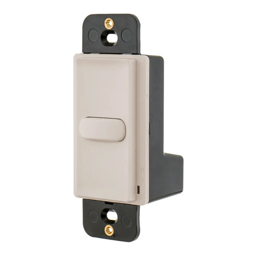 Hubbell DSL30LA1, Low Voltage Switch, Latching Contact, 1 Button, Single Pole, Light Almond