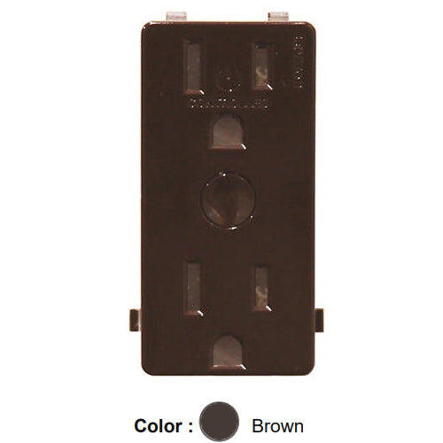 Leviton DSRKT-1PB, Snap-on Color Change Kit for Decora Smart Tamper Resistant Outlet, Brown