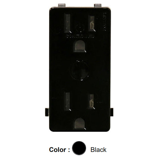 Leviton DSRKT-1PE, Snap-on Color Change Kit for Decora Smart Tamper Resistant Outlet, Black