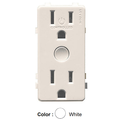 Leviton DSRKT-1PW, Snap-on Color Change Kit for Decora Smart Tamper Resistant Outlet, White