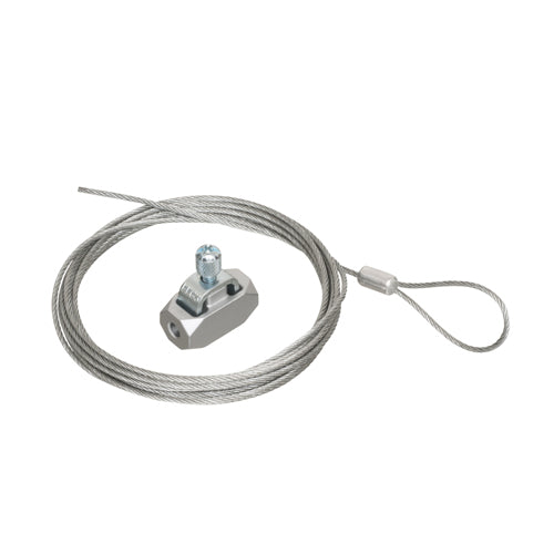 Arlington DWB0805, Wire Grabber Kit with Galvanized Braided Support Wire With Looped End, 5' Length, With Supplied 0.080'' Wire, Load Rating 75lbs