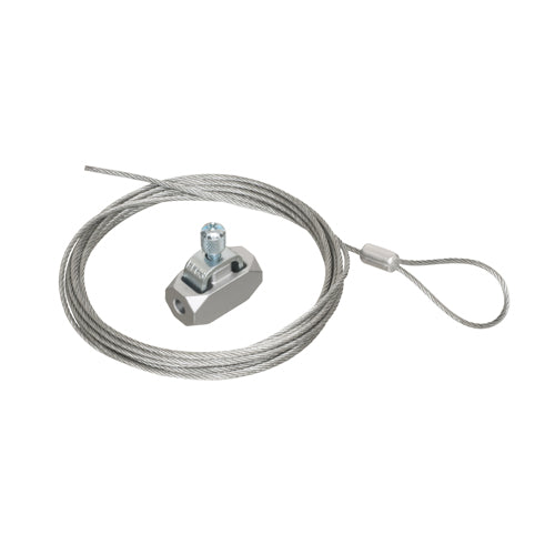 Arlington DWB0812, Wire Grabber Kit with Galvanized Braided Support Wire With Looped End, 10' Length, With Supplied 0.080'' Wire, Load Rating 75lbs