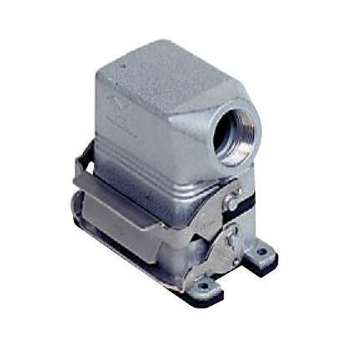 Techspan E06SEPM25S, E Series Multipole Connectors Complete Kit, 6 Poles+Ground, 16A/600V, Screw Termination, 1 Lever Locking, V-Type Closing, Panel Mounting, Side Entry, M25 Port Thread, Metal