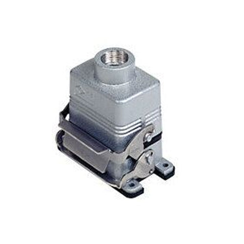 Techspan E06TEPM25S, E Series Multipole Connectors Complete Kit, 6 Poles+Ground, 16A/600V, Screw Termination, 1 Lever Locking, V-Type Closing, Panel Mounting, Top Entry, M25 Port Thread, Metal
