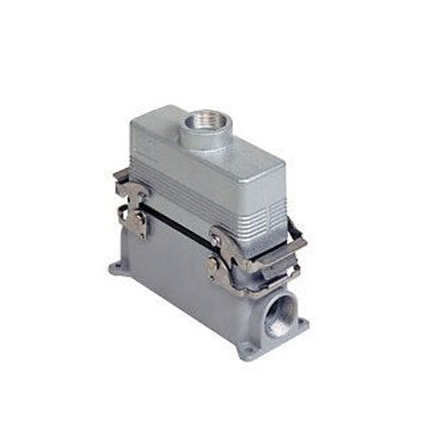 Techspan E24TESM32D, E Series Multipole Connectors Complete Kit, 24 Poles+Ground, 16A/600V, Screw Termination, 2 Levers Locking, V-Type Closing, Surface Mounting, Top Entry, M25/32 Port Thread, Metal