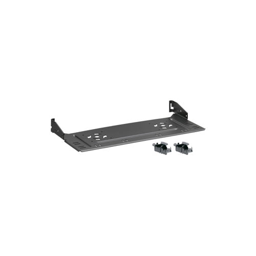 Leviton E2XHD-CMB, e2XHD Rear Cable Manager for Angled Panel, with Fiber Storage Rings (Four Quarter-Round Rings)
