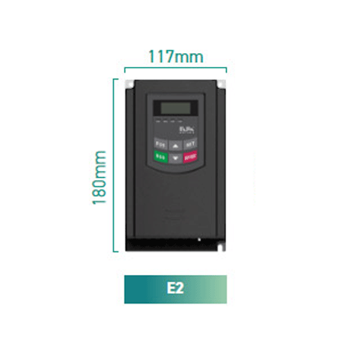 Eura Drives E2100-0015T5E2U8, E2100 Frequency Inverter, 3 in 3 out, 575V, 3A, 1.5KW, 2HP, CE+STO