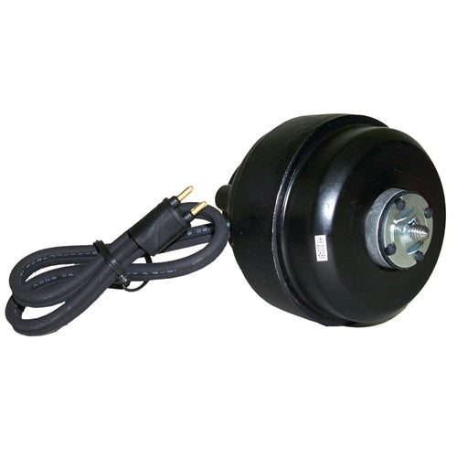 Rotom EE-5112, 51 Frame Refrigeration Motor, 3.5'' Diameter, Unit Bearing, Totally Enclosed, Shaded Pole, 50 Watts, 208/230 Volts, 0.85 Amps, 1/1500 Spd/RPM, CW Rotation, 5/16'' × 1.5'' Shaft