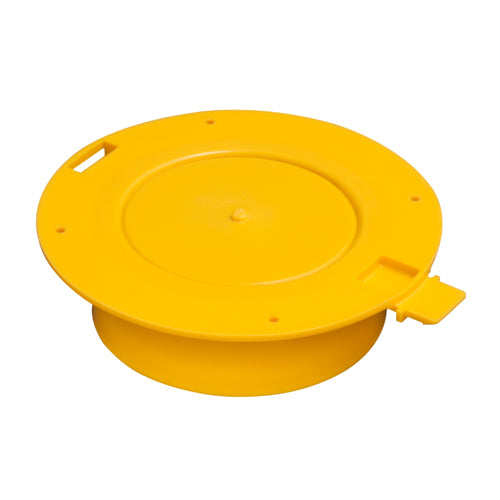 Arlington EMT300CFT, 3" Flanged EMT Conduit Cap, Yellow, Plastic, 25 Packs