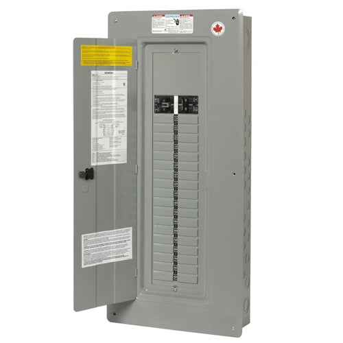 Siemens EQG3680NSND, EQG Series Generator Panel with Door, 36 Circuits, 80A, 1 Phase, 3-Wire, 120/240V, 2 Poles, None Switched Neutral, Type 1, Aluminium, Grey