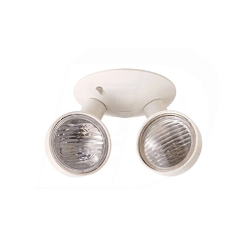 Etlin-Daniels ER210DWH-U24D-2, LED Dual Remote Heads Emergency Light, Thermoplastic Adjustable 2 X 1W Heads, 6V–24VDC, White