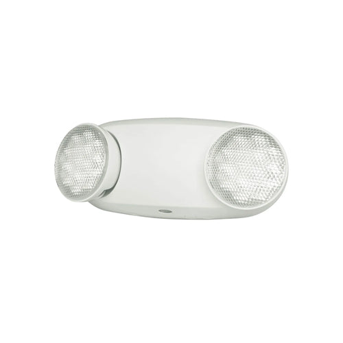 Etlin-Daniels ER220WH-BU4, LED Dual Head Emergency Light, Thermoplastic Compact Body with 2 X 2W Heads, 120-347V, Battery Back Up > 120 Min., No Remote Capability
