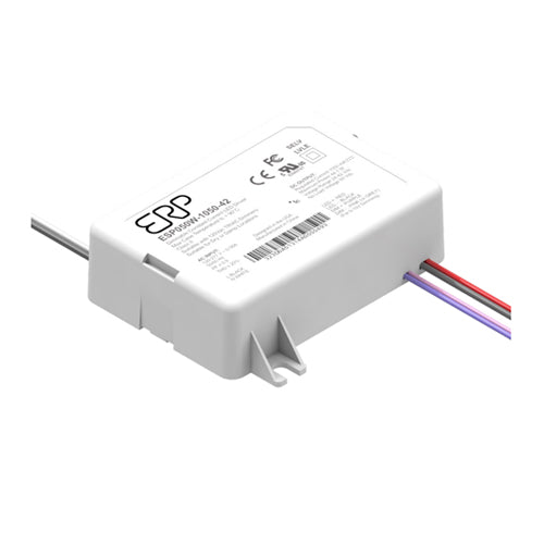 ERP Power ESP050W-1050-42, Constant Current LED Driver, Output 44.1W 1050mA 24-42Vdc, Tri-Mode Dimming, IP64, Input 120-277Vac