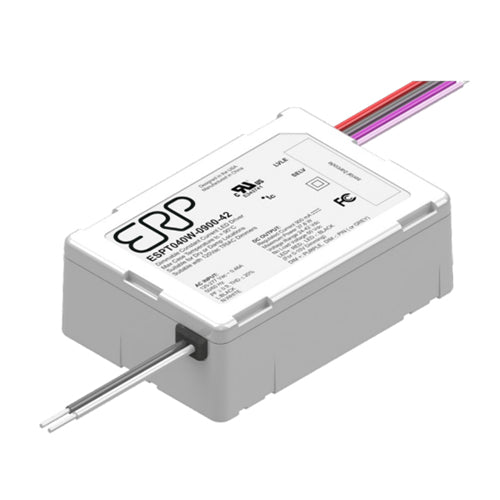 ERP Power ESPT050W-1050-42-Z1, Constant Current LED Driver, Output 44.1W 1050mA 24-42Vdc, Tri-Mode Dimming, IP66 Thermally Enhanced Plastic Case, Input 120-277Vac