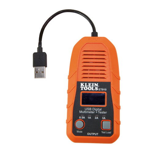 Klein Tools ET910, USB Digital Meter and Tester, USB-A (Type A)
