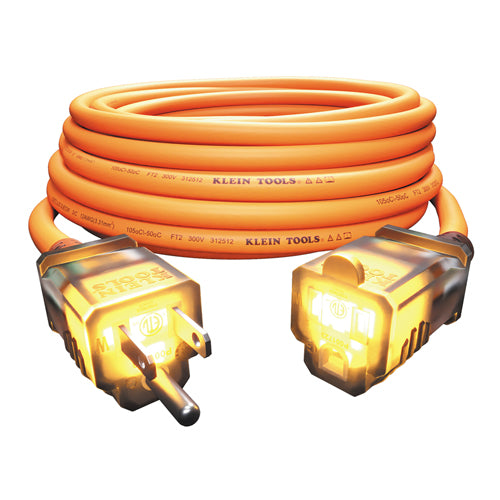 Klein Tools EXC2515, Glow End Extension Cord, 25-Foot