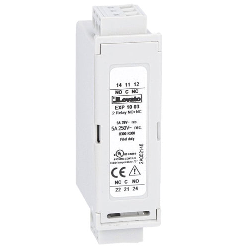 Lovato EXP1003, Expansion Module EXP Series for Flush-Mount Products, 2 Relay Outputs, Rated 5A 250VAC